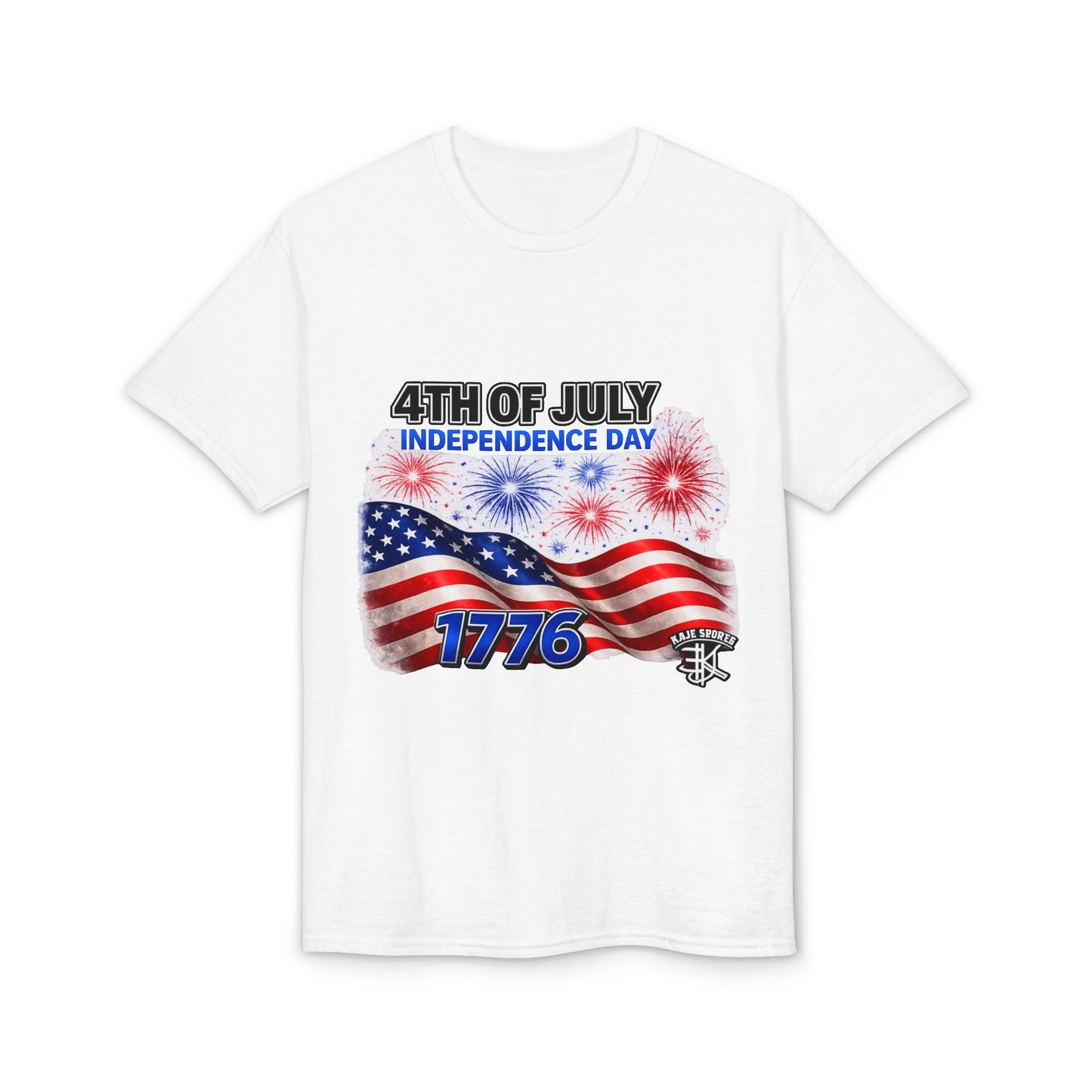 4th of July Independence Day T-Shirt – American Flag Fireworks 1776 Tee