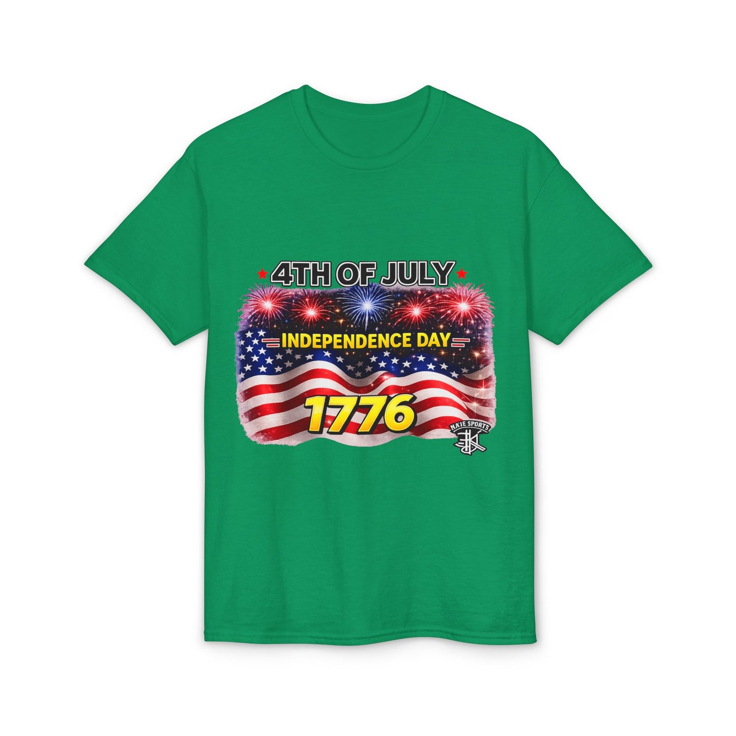 4th of July T-Shirt — Independence Day 1776 American Flag Fireworks Tee