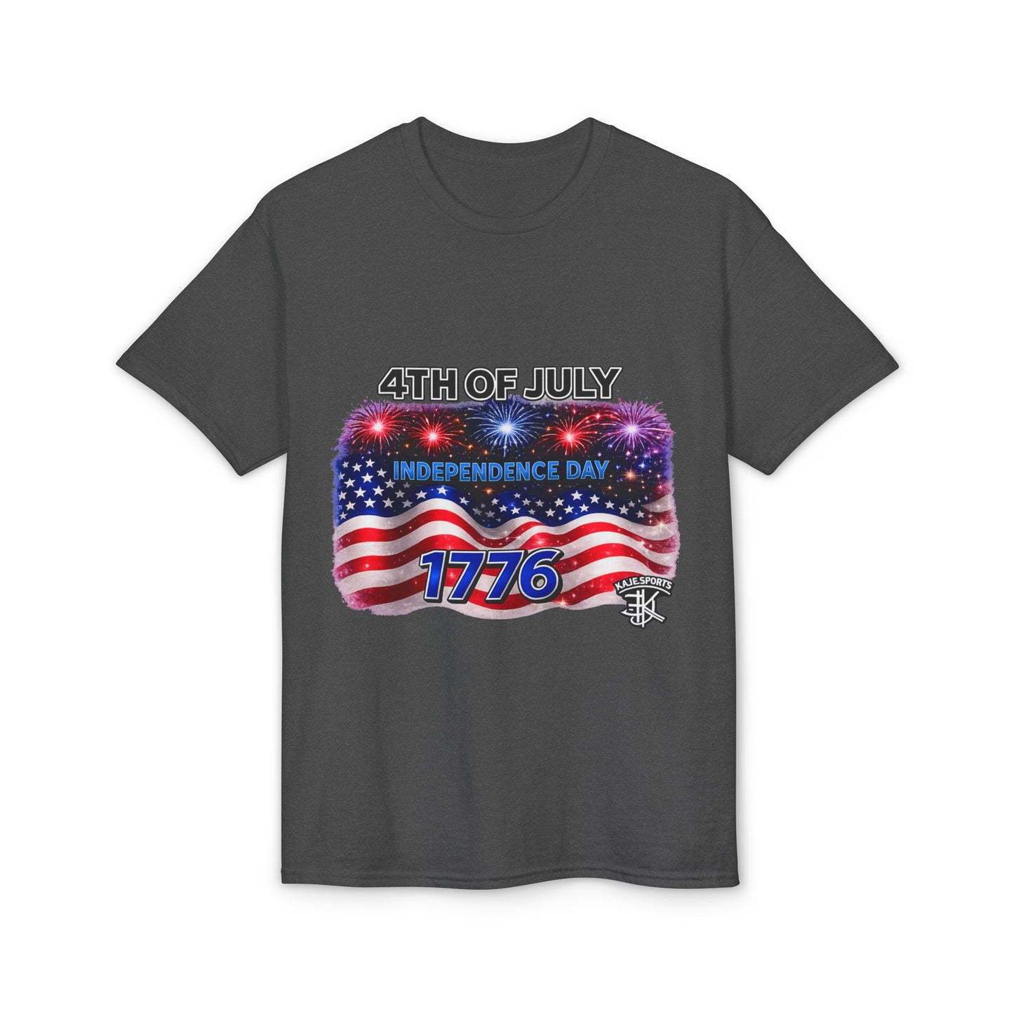 4th of July T-Shirt – Independence Day 1776 American Flag Fireworks Tee