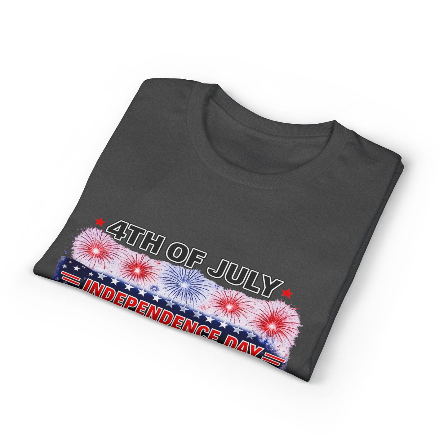 4th of July Independence Day T-Shirt — 1776 American Flag & Fireworks Tee