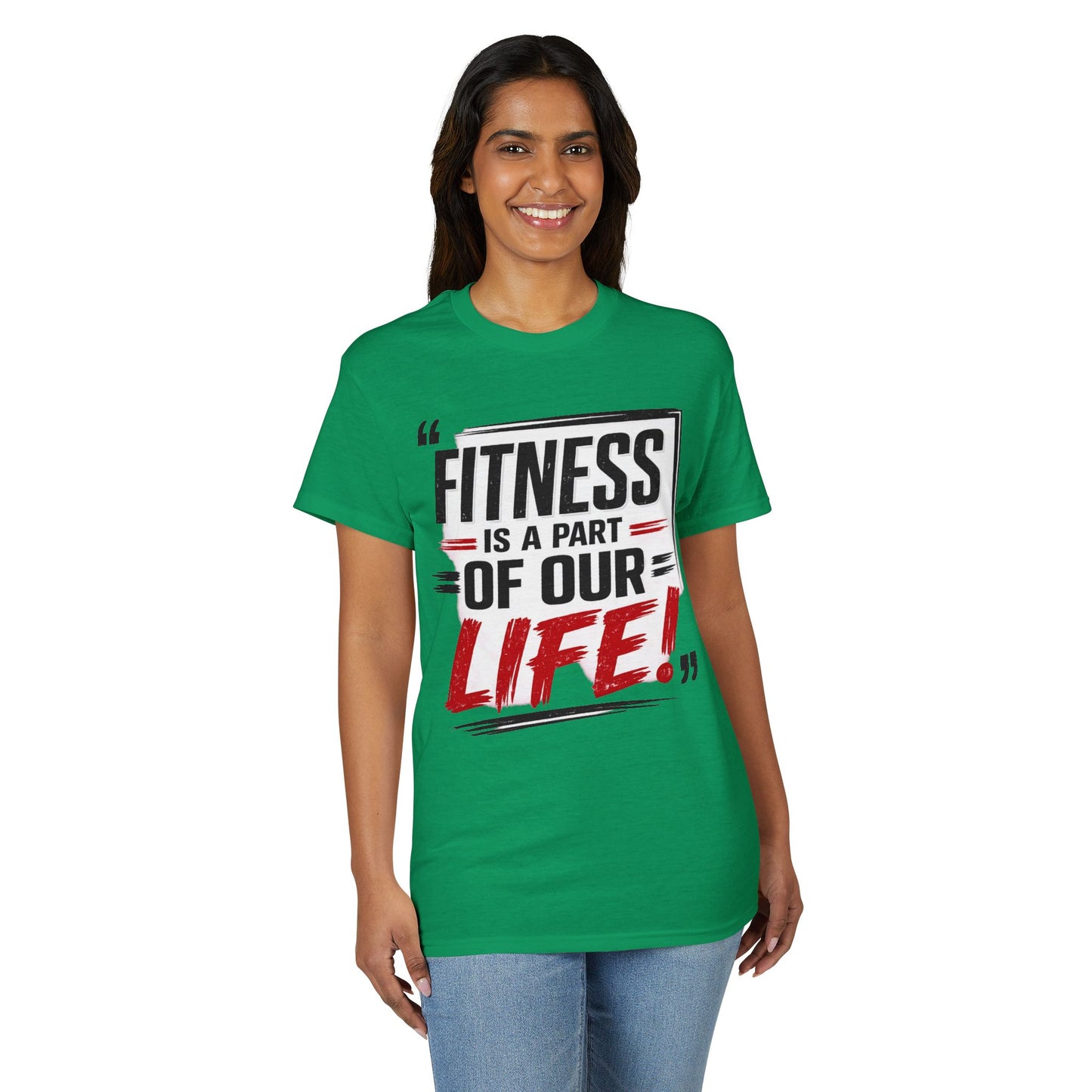 Fitness Is a Part of Our Life T-Shirt — Motivational Gym Tee